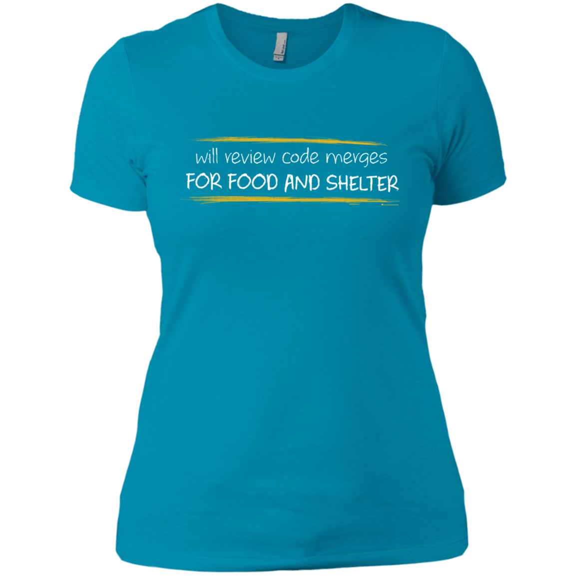 T-Shirts Turquoise / X-Small Reviewing Code For Food And Shelter Women's Premium T-Shirt