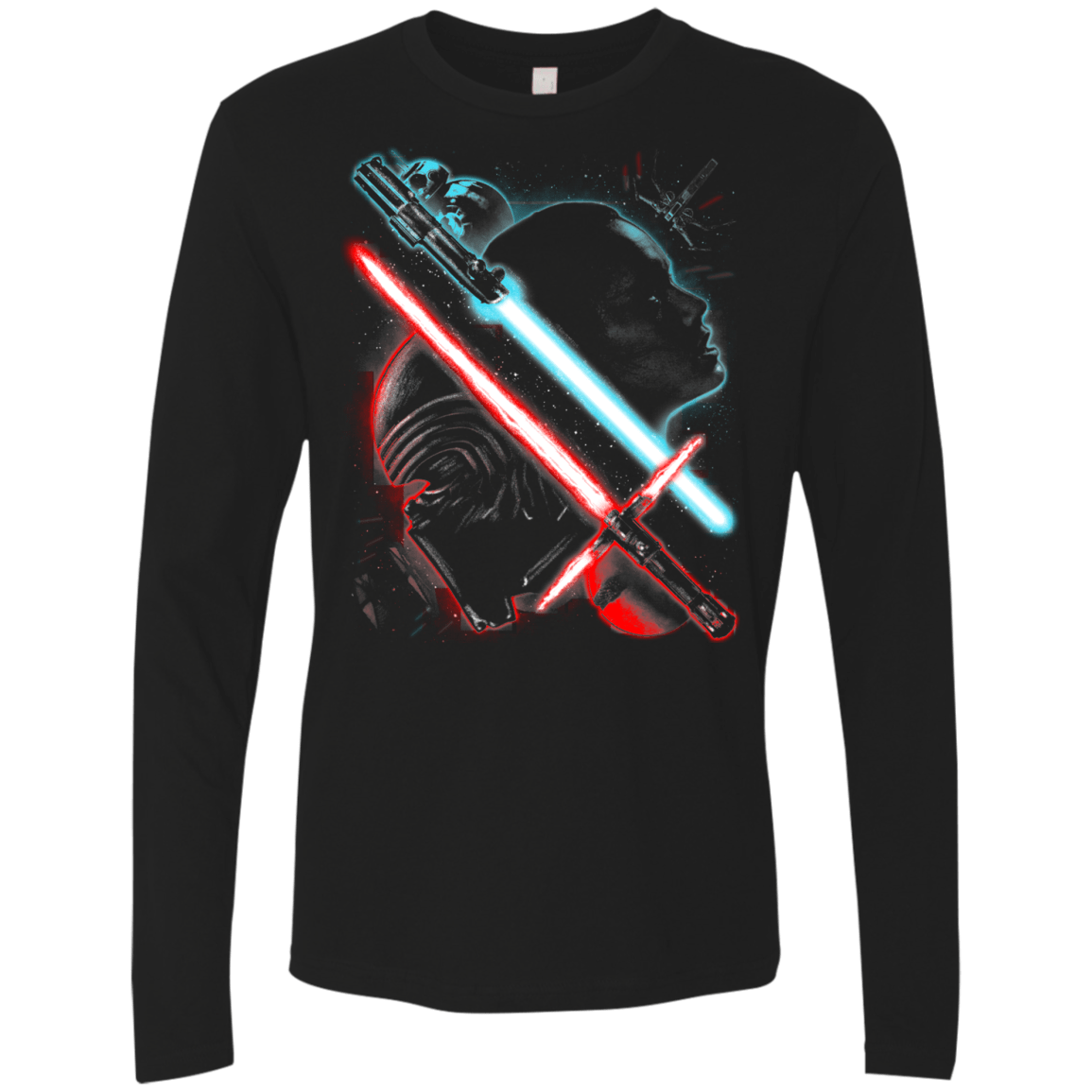 T-Shirts Black / Small Rey Ren Men's Premium Long Sleeve