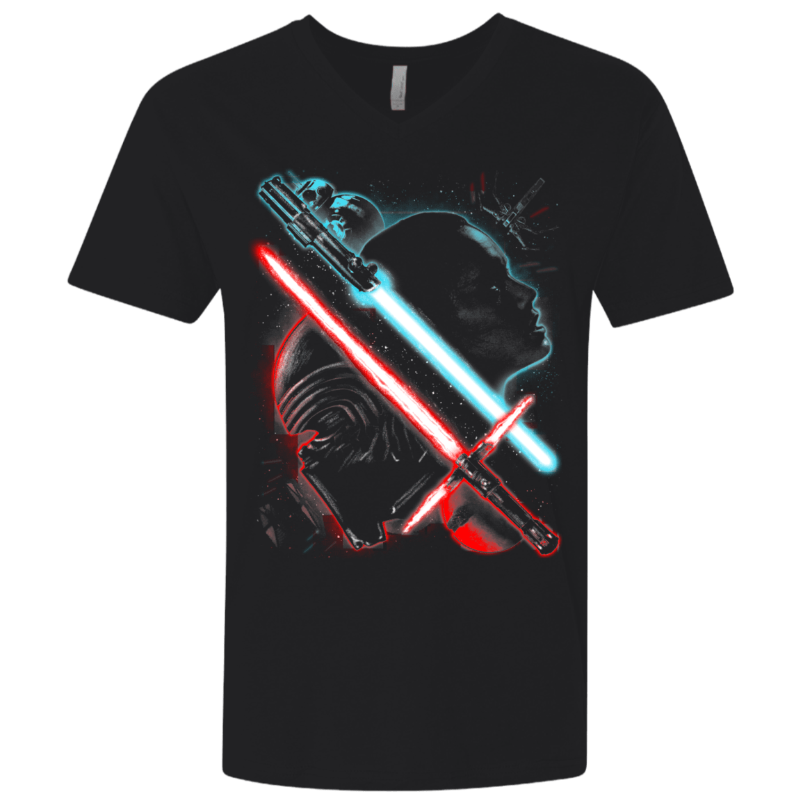 T-Shirts Black / X-Small Rey Ren Men's Premium V-Neck