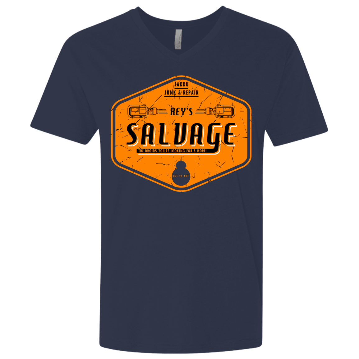 T-Shirts Midnight Navy / X-Small Reys Salvage Men's Premium V-Neck