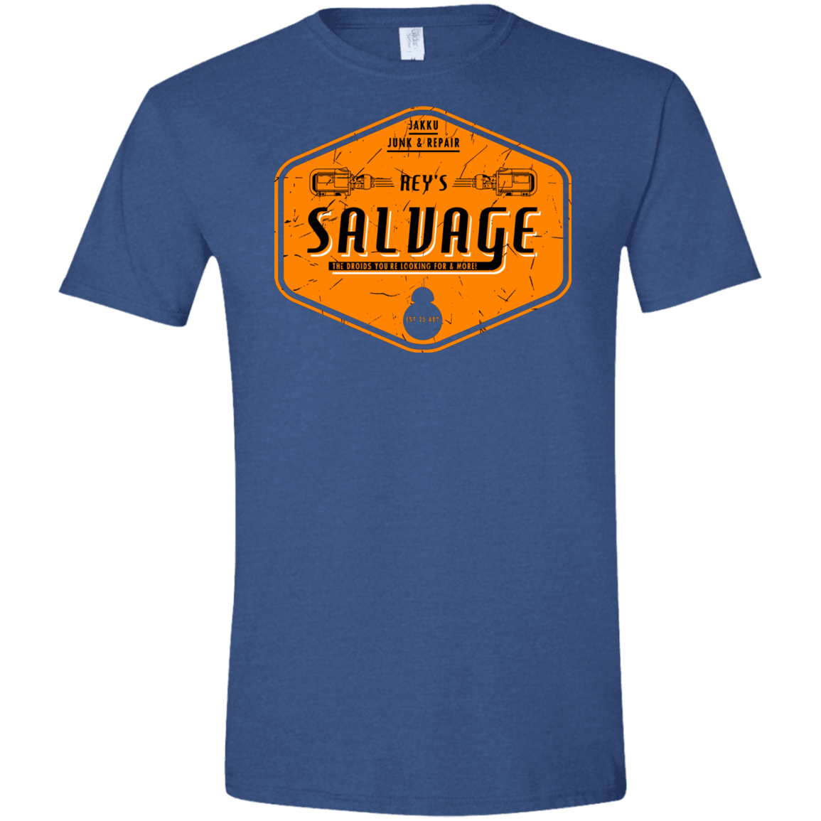 T-Shirts Heather Royal / X-Small Reys Salvage Men's Semi-Fitted Softstyle