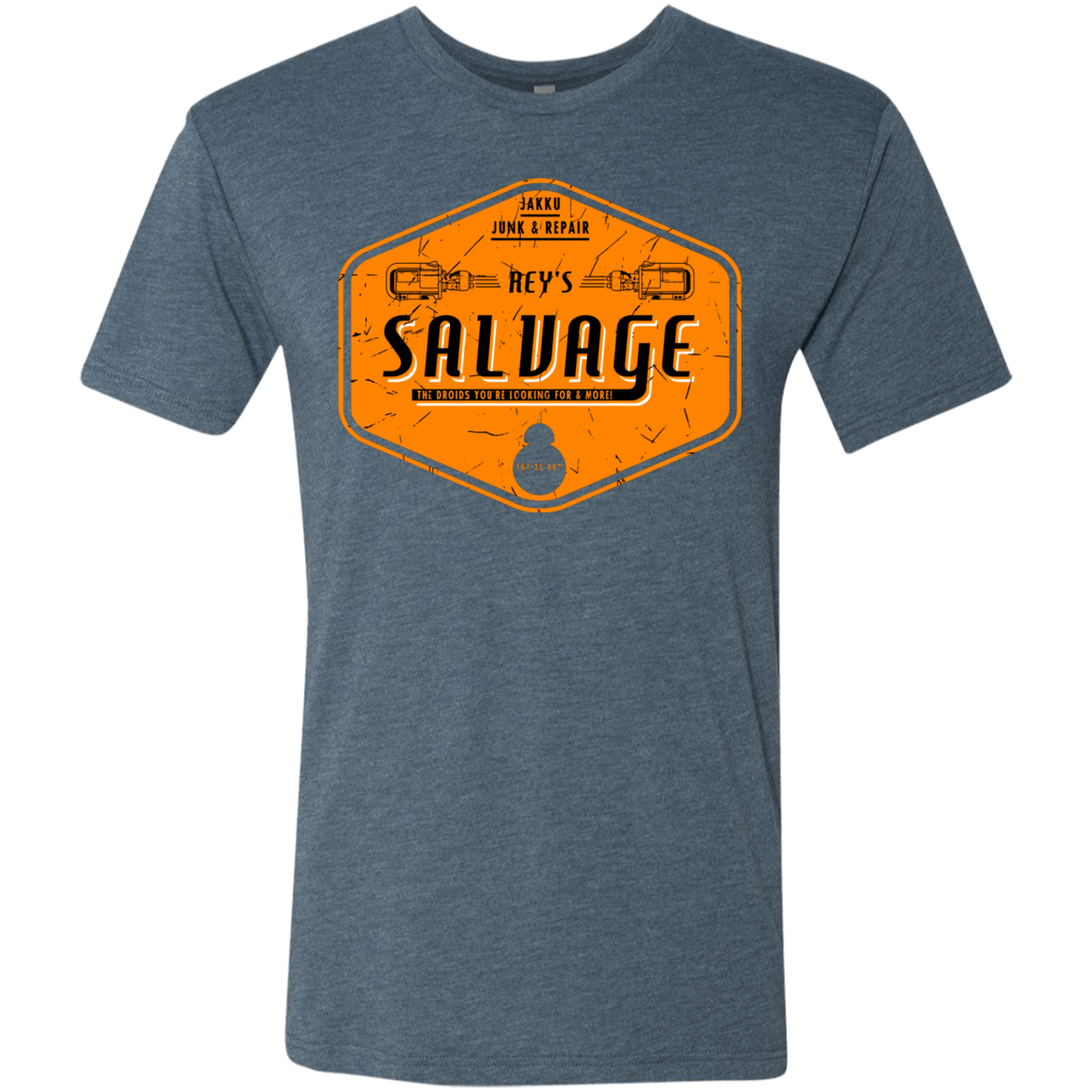 T-Shirts Indigo / S Reys Salvage Men's Triblend T-Shirt