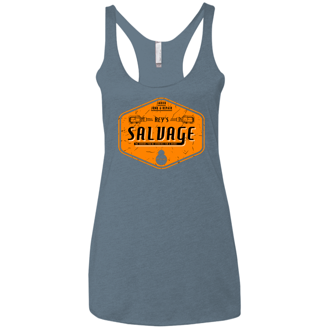 T-Shirts Indigo / X-Small Reys Salvage Women's Triblend Racerback Tank