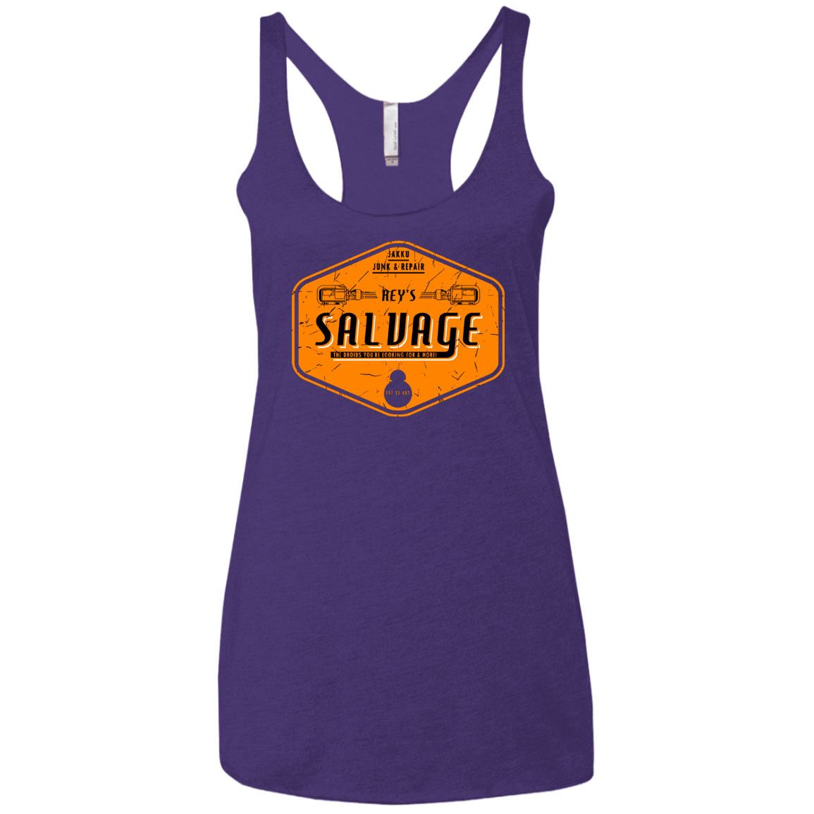 T-Shirts Purple Rush / X-Small Reys Salvage Women's Triblend Racerback Tank