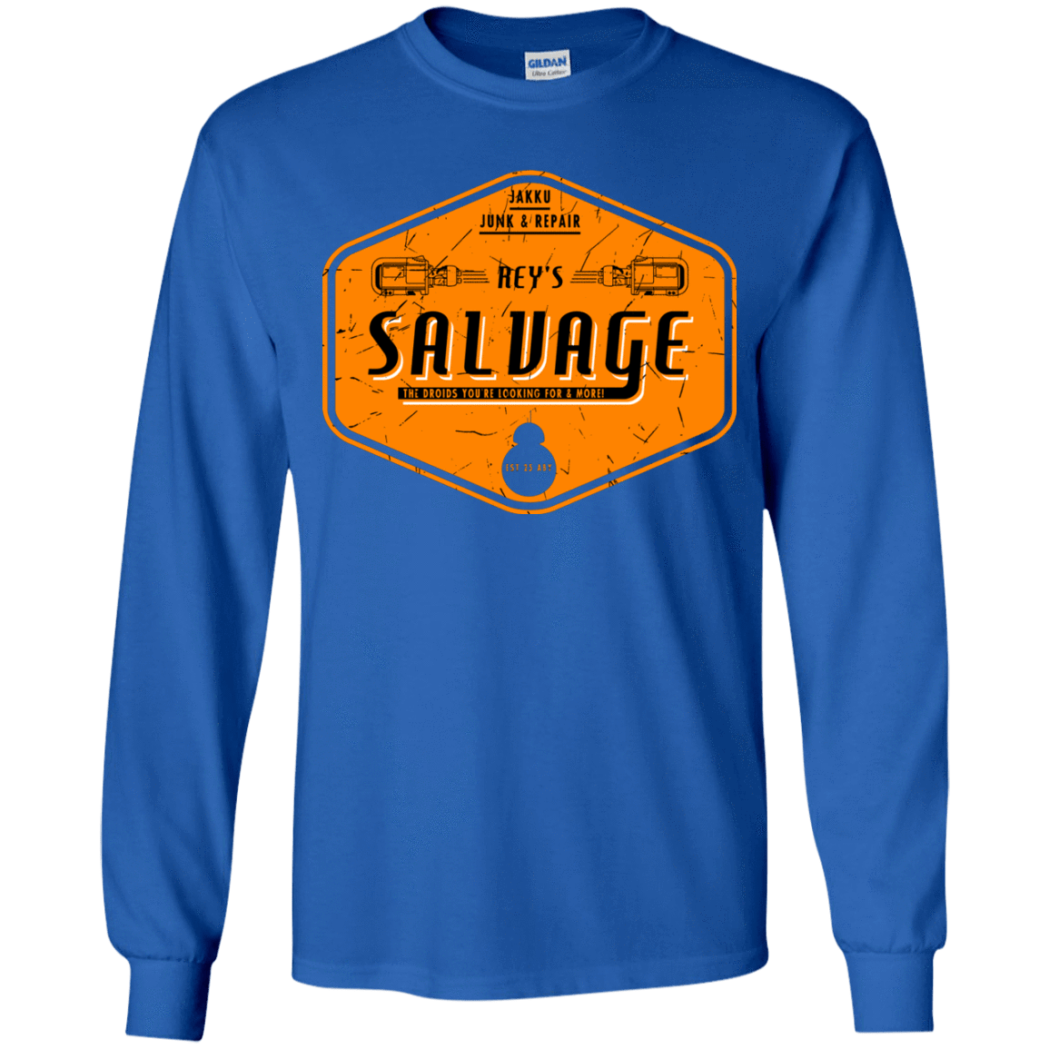 T-Shirts Royal / YS Reys Salvage Youth Long Sleeve T-Shirt