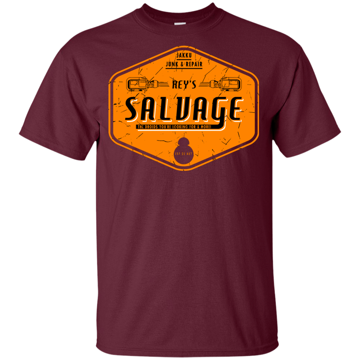 T-Shirts Maroon / YXS Reys Salvage Youth T-Shirt