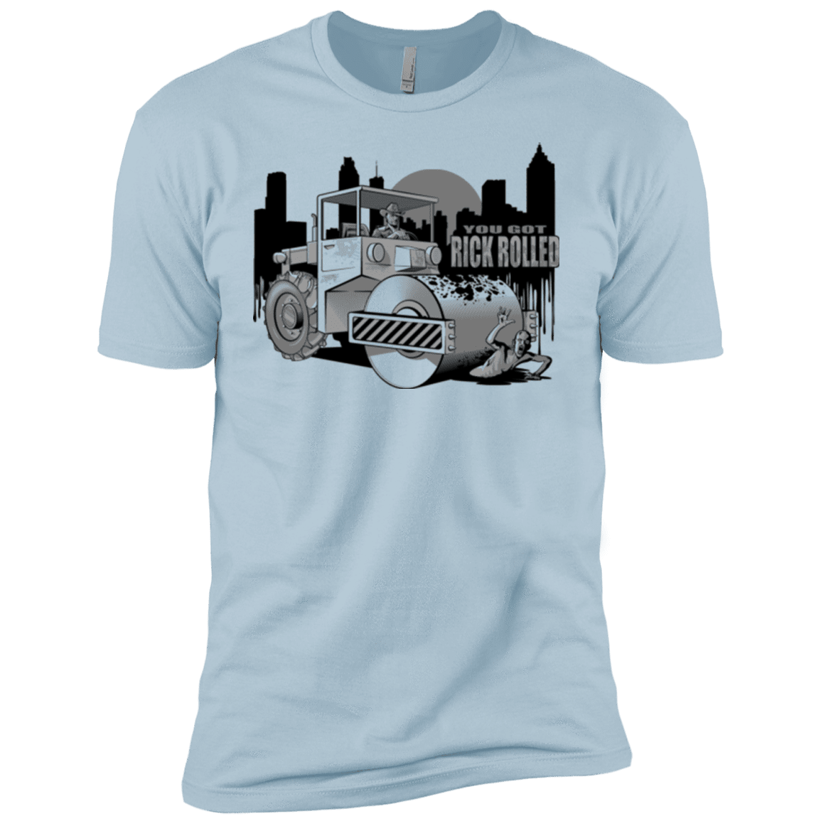 T-Shirts Light Blue / YXS Rick Rolled Boys Premium T-Shirt