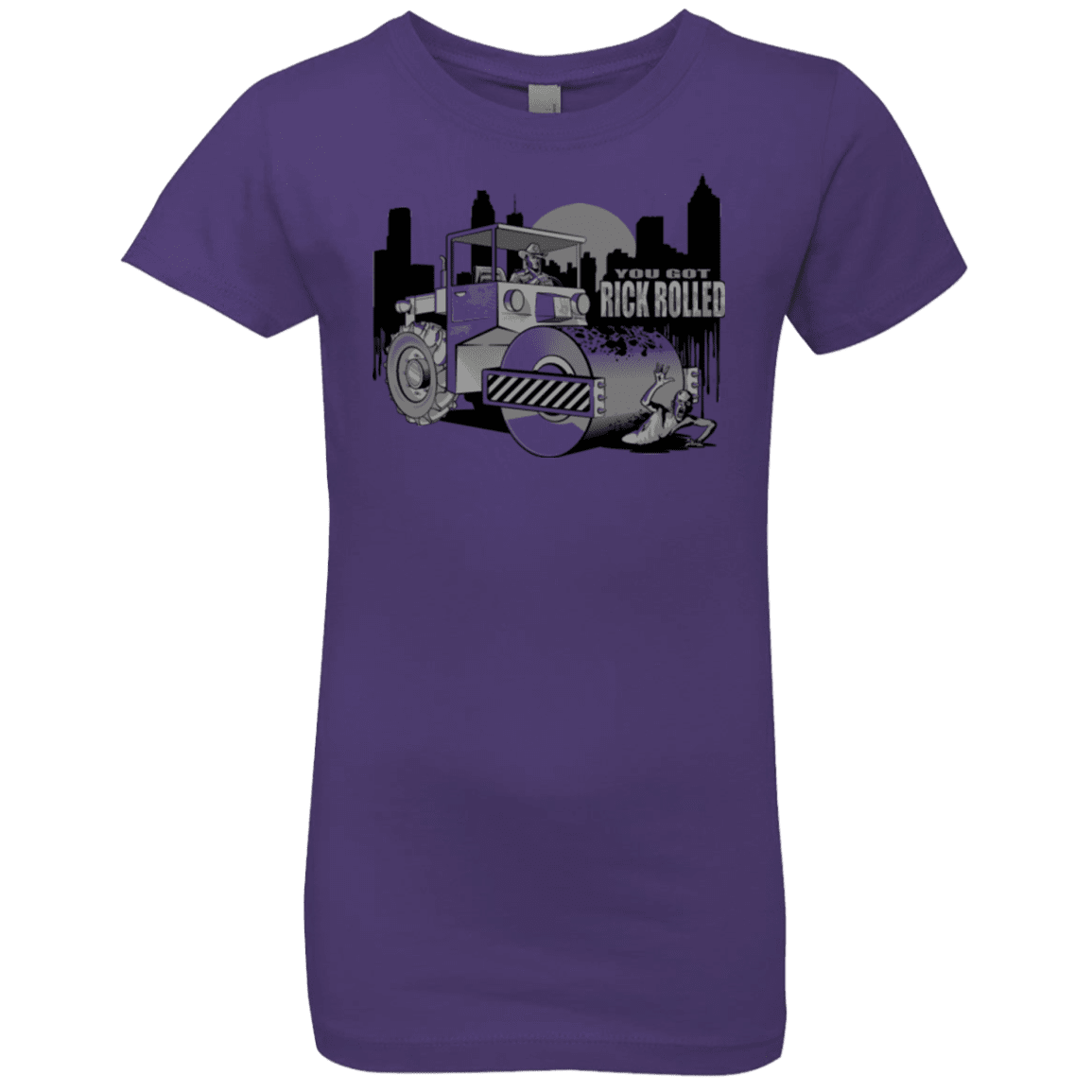 T-Shirts Purple Rush / YXS Rick Rolled Girls Premium T-Shirt