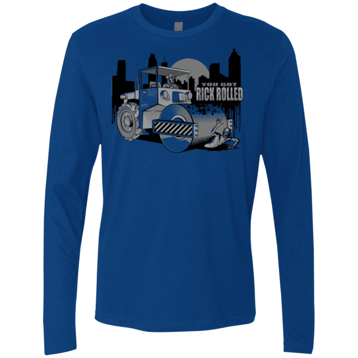 T-Shirts Royal / Small Rick Rolled Men's Premium Long Sleeve