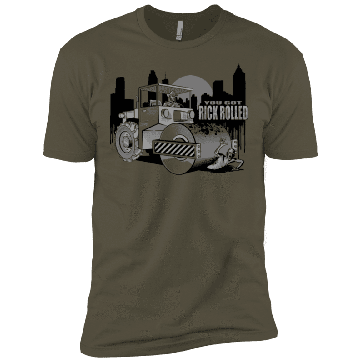 T-Shirts Military Green / X-Small Rick Rolled Men's Premium T-Shirt