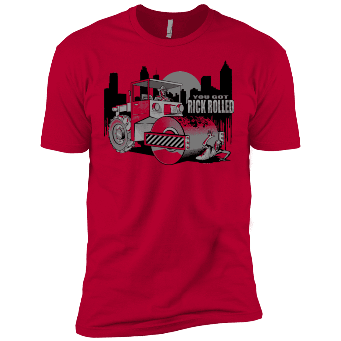 T-Shirts Red / X-Small Rick Rolled Men's Premium T-Shirt