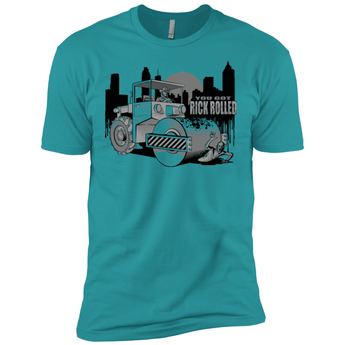 T-Shirts Tahiti Blue / X-Small Rick Rolled Men's Premium T-Shirt