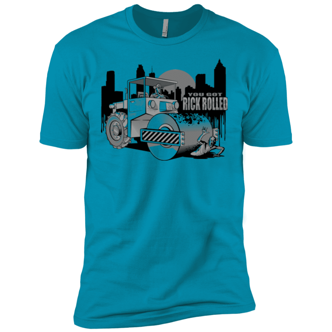 T-Shirts Turquoise / X-Small Rick Rolled Men's Premium T-Shirt