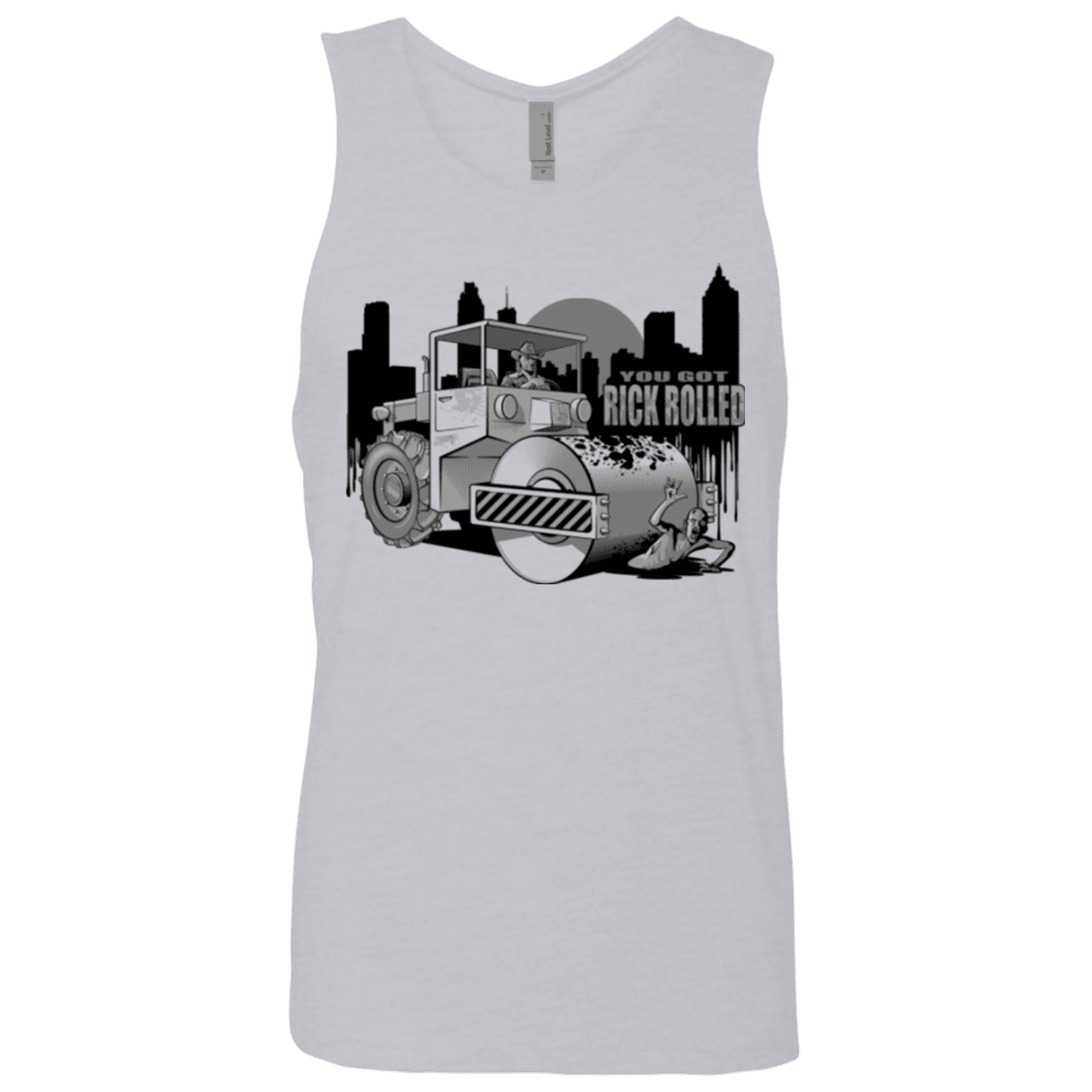 T-Shirts Heather Grey / Small Rick Rolled Men's Premium Tank Top