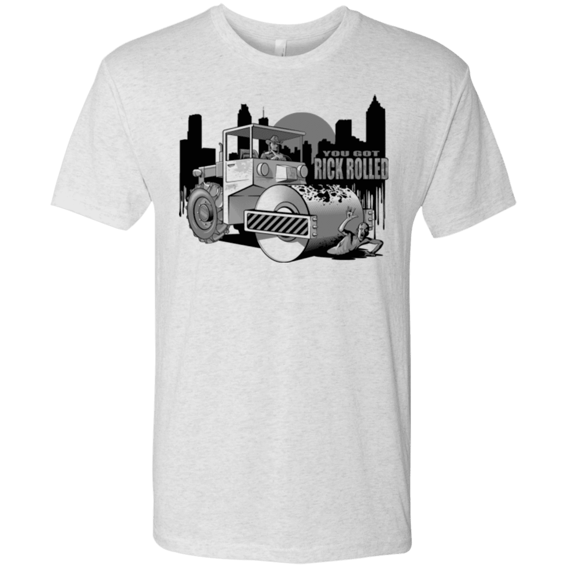 T-Shirts Heather White / Small Rick Rolled Men's Triblend T-Shirt