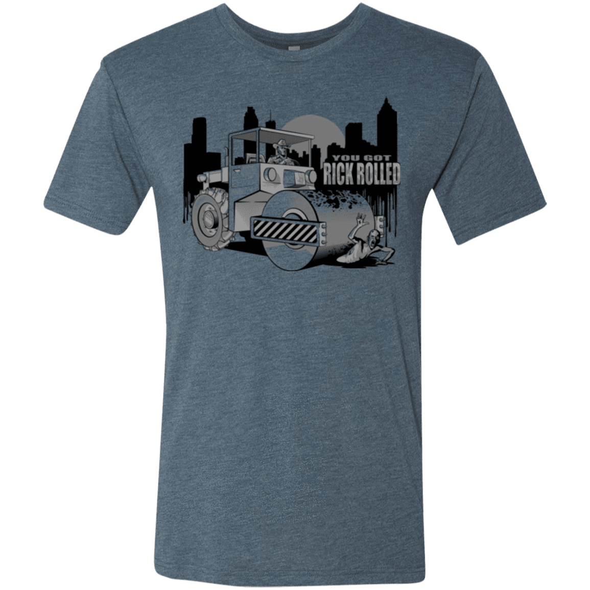 T-Shirts Indigo / Small Rick Rolled Men's Triblend T-Shirt