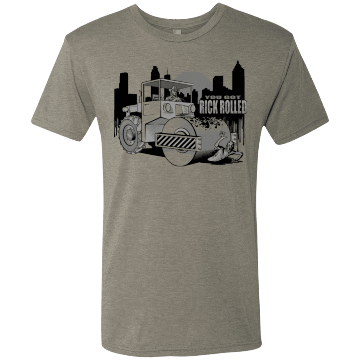 T-Shirts Venetian Grey / Small Rick Rolled Men's Triblend T-Shirt