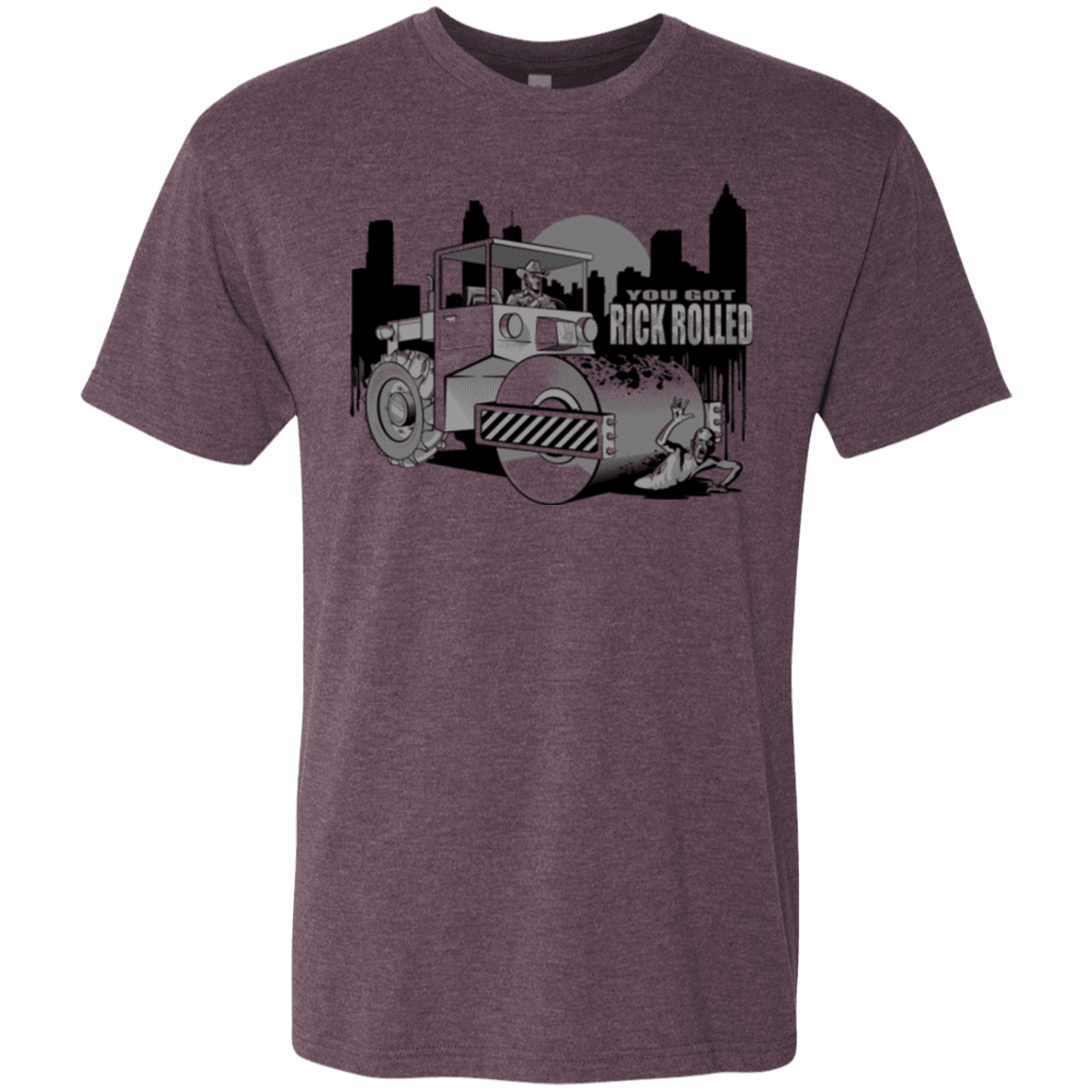 T-Shirts Vintage Purple / Small Rick Rolled Men's Triblend T-Shirt