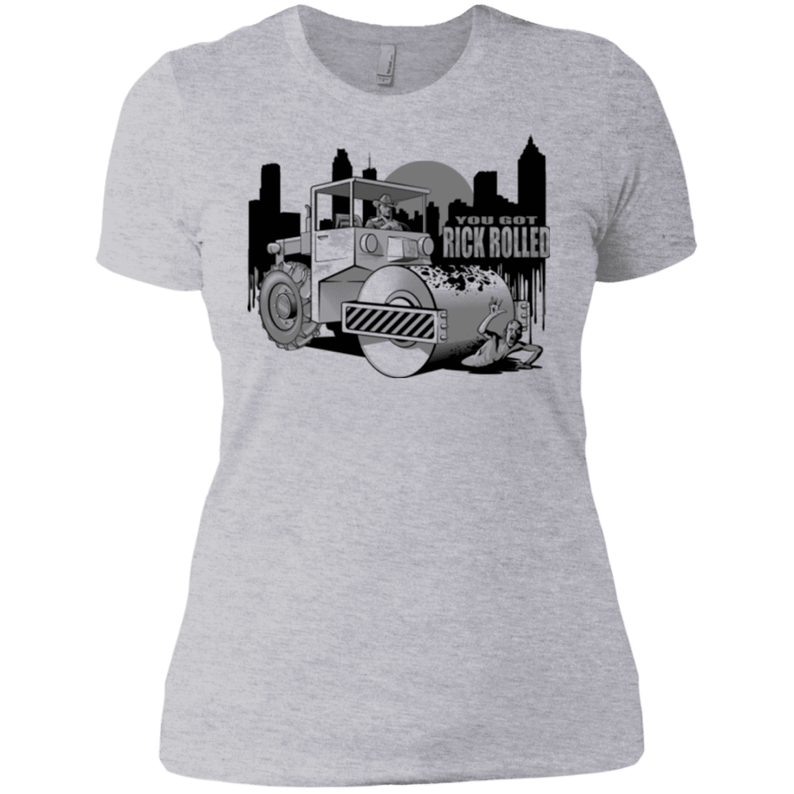 T-Shirts Heather Grey / X-Small Rick Rolled Women's Premium T-Shirt