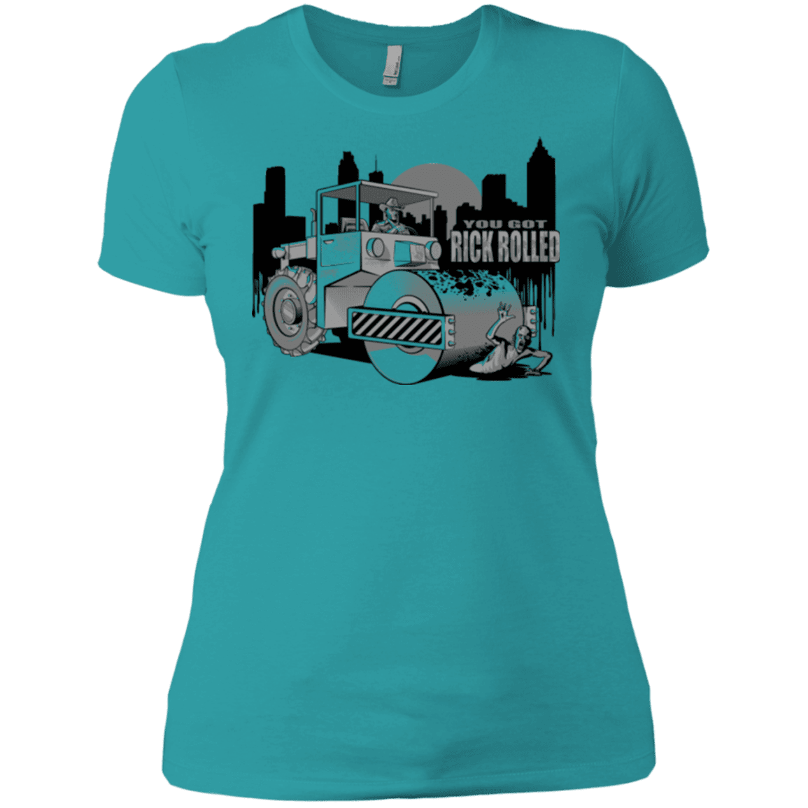 T-Shirts Tahiti Blue / X-Small Rick Rolled Women's Premium T-Shirt