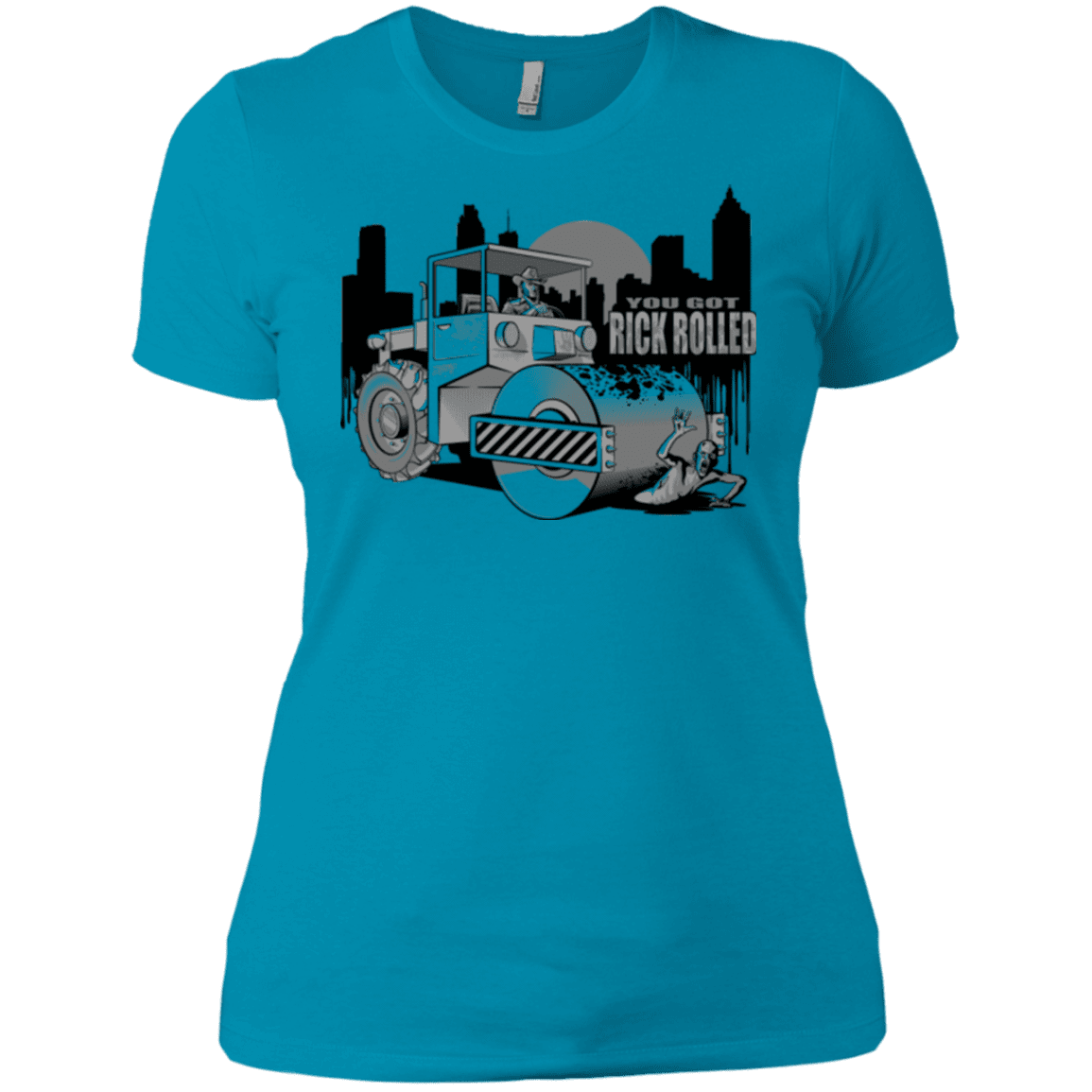 T-Shirts Turquoise / X-Small Rick Rolled Women's Premium T-Shirt