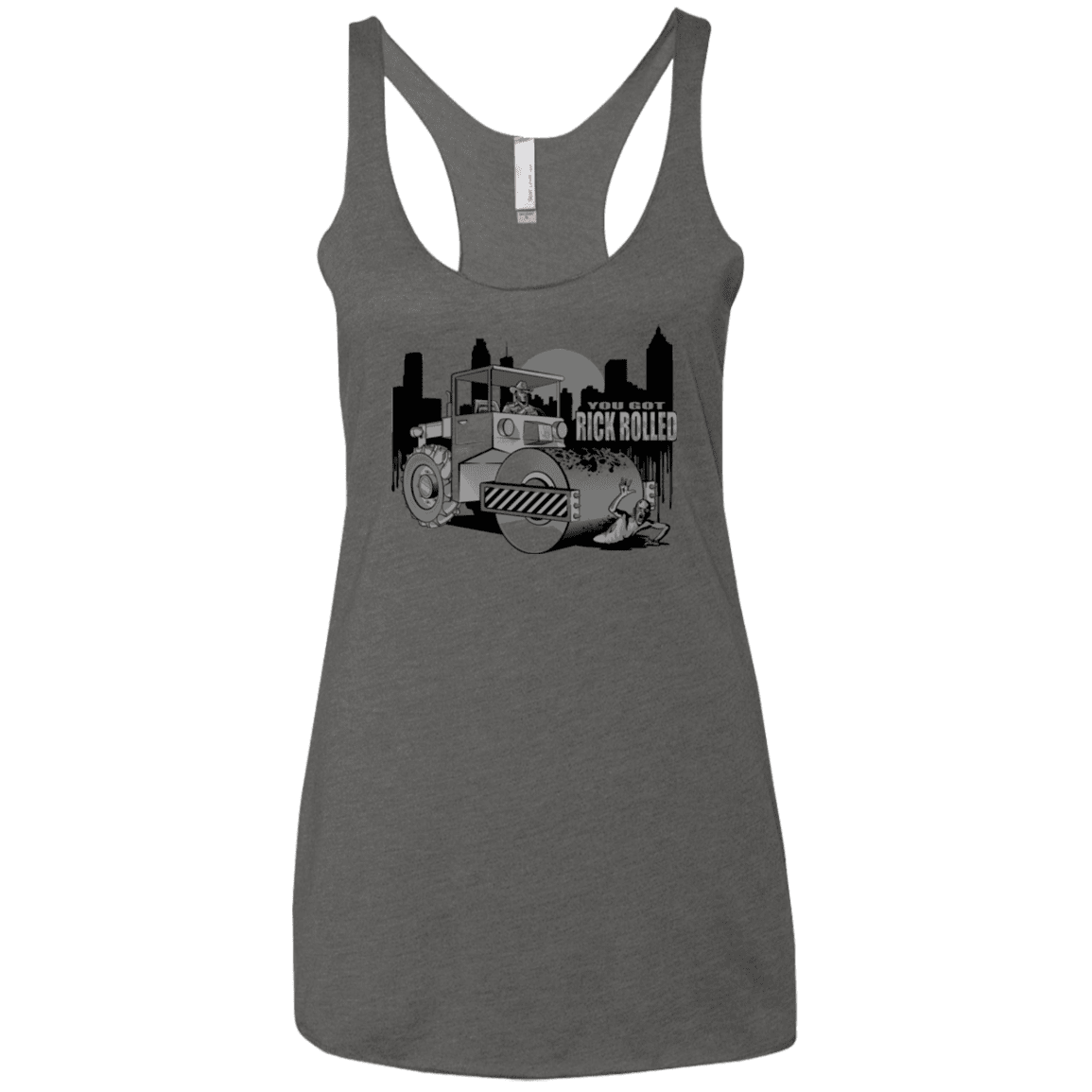 T-Shirts Premium Heather / X-Small Rick Rolled Women's Triblend Racerback Tank