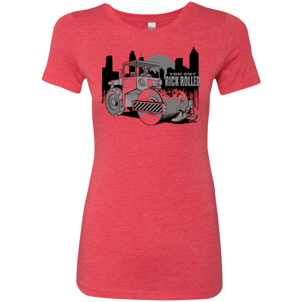 T-Shirts Vintage Red / Small Rick Rolled Women's Triblend T-Shirt