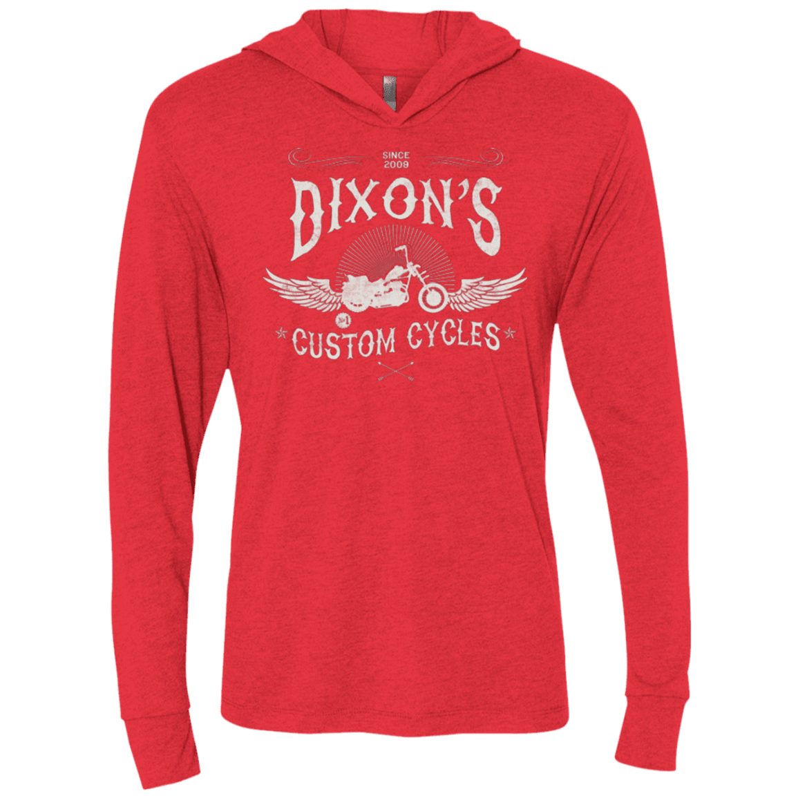 T-Shirts Vintage Red / X-Small Ride Redneck Ride Triblend Long Sleeve Hoodie Tee