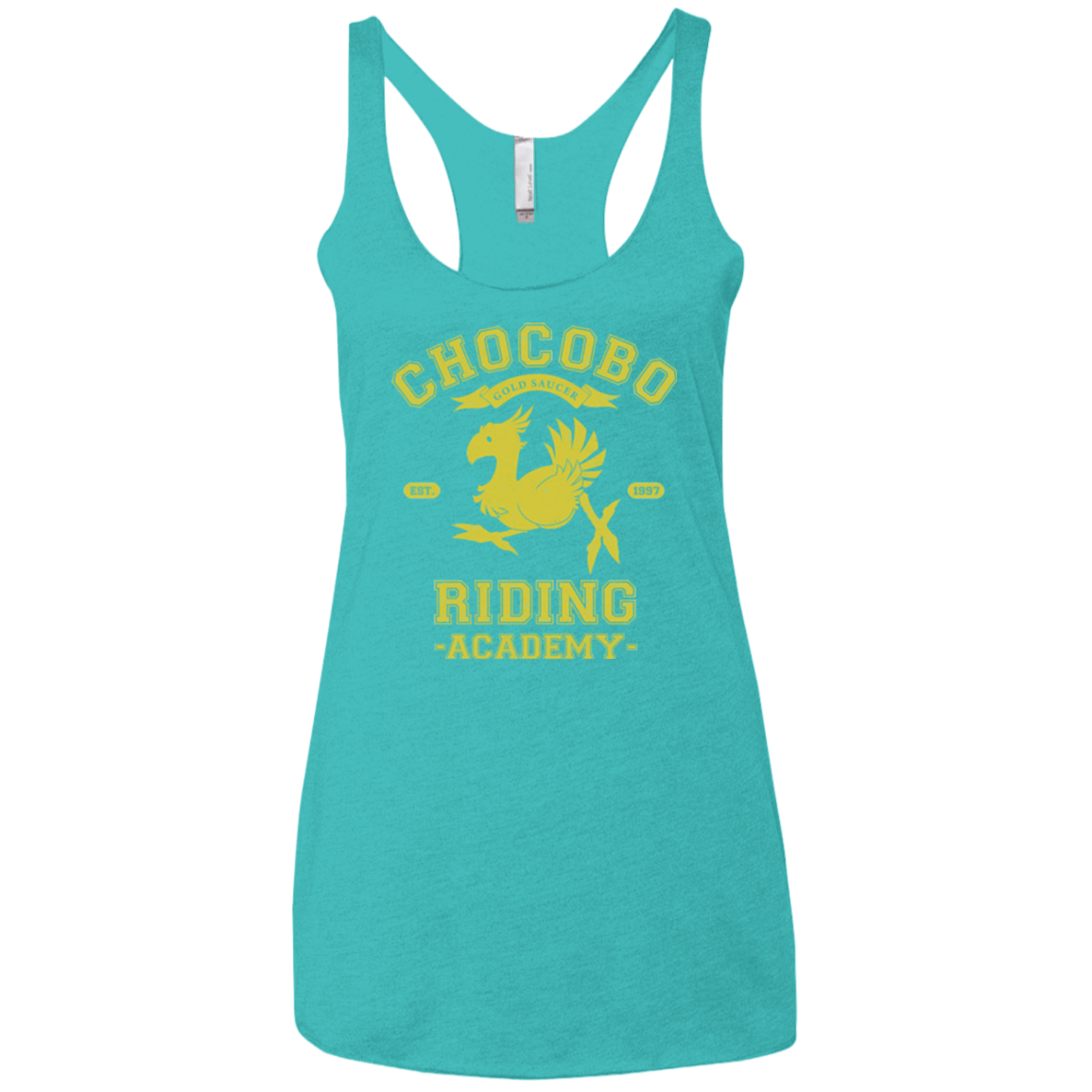 T-Shirts Tahiti Blue / X-Small Riding Academy Women's Triblend Racerback Tank