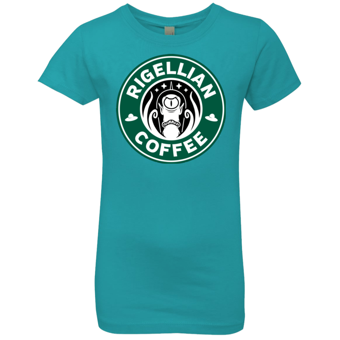 T-Shirts Tahiti Blue / YXS Rigellian Coffee Girls Premium T-Shirt
