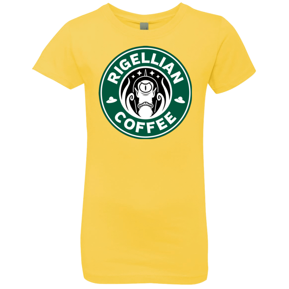 T-Shirts Vibrant Yellow / YXS Rigellian Coffee Girls Premium T-Shirt
