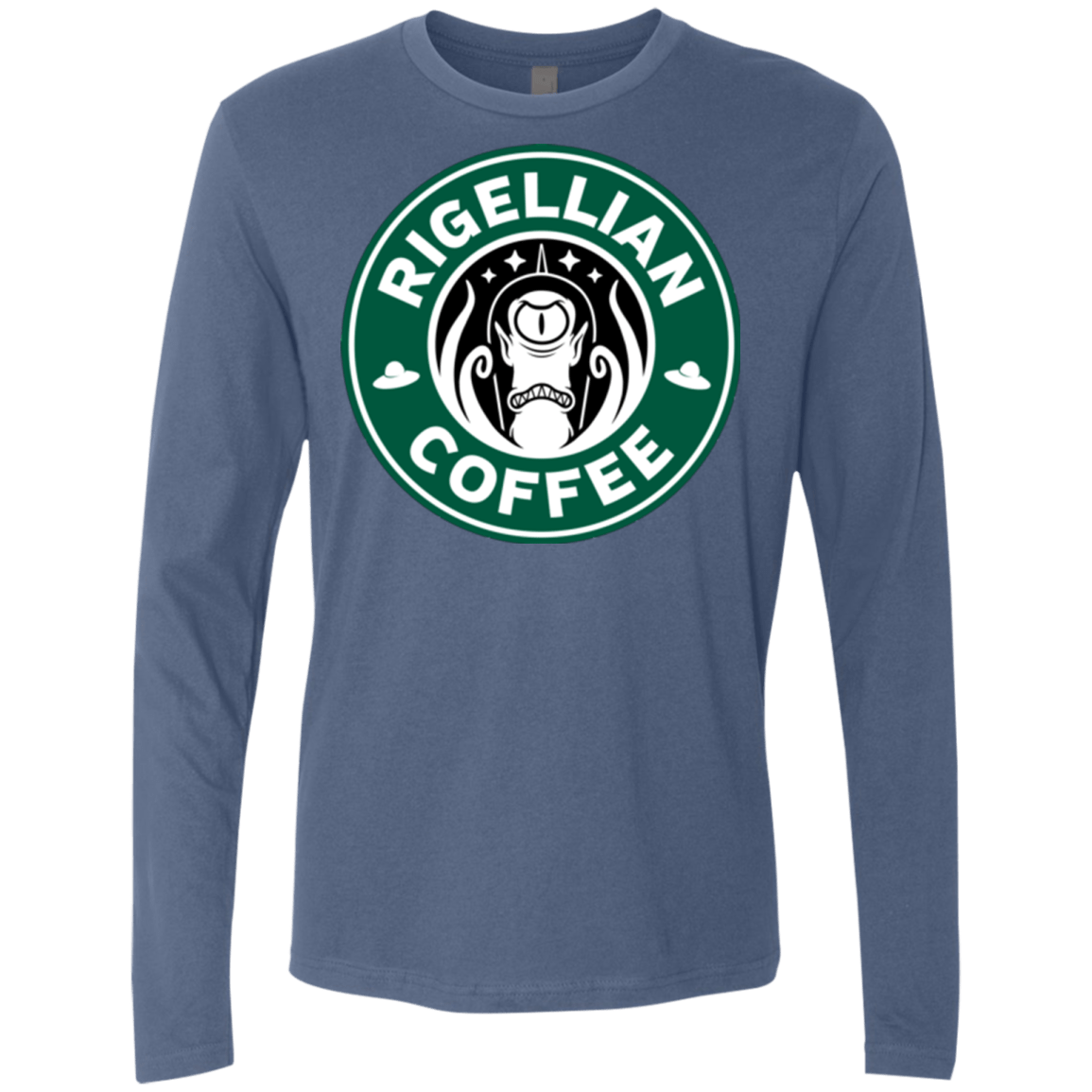 T-Shirts Indigo / Small Rigellian Coffee Men's Premium Long Sleeve