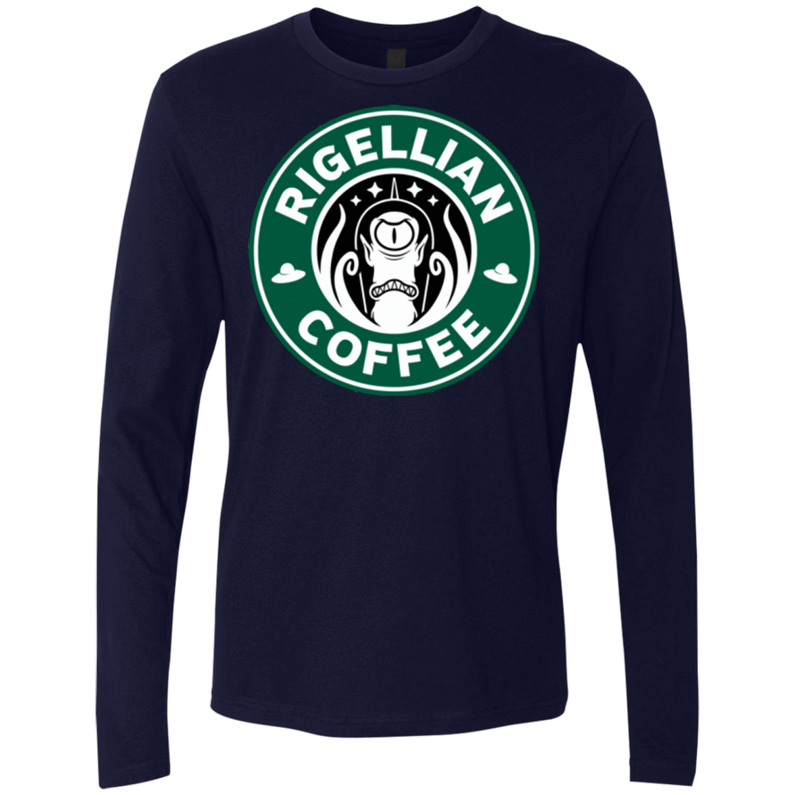 T-Shirts Midnight Navy / Small Rigellian Coffee Men's Premium Long Sleeve