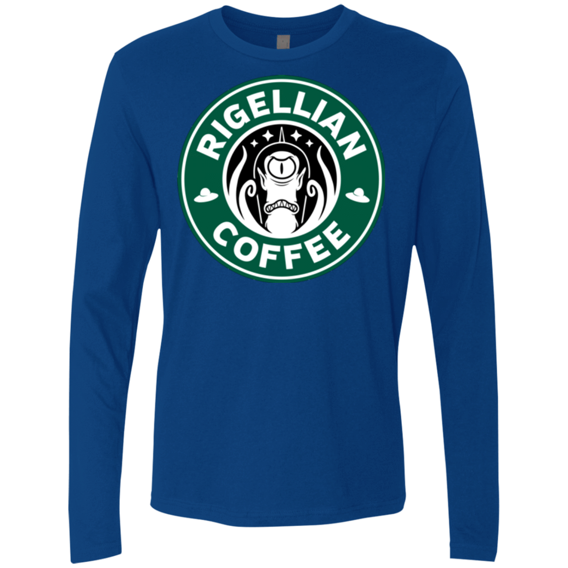 T-Shirts Royal / Small Rigellian Coffee Men's Premium Long Sleeve