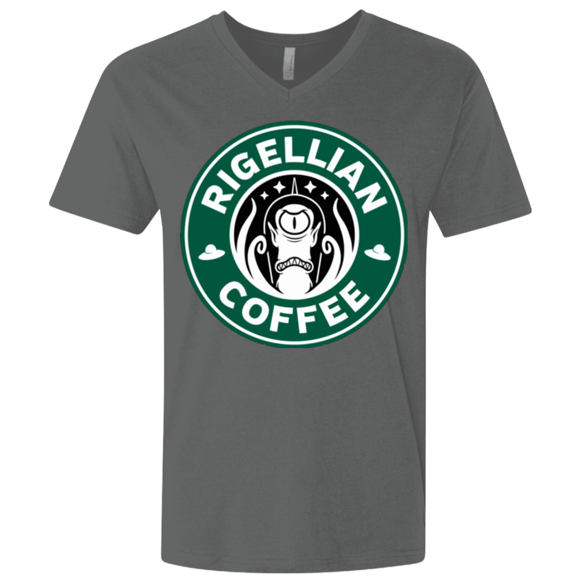 T-Shirts Heavy Metal / X-Small Rigellian Coffee Men's Premium V-Neck