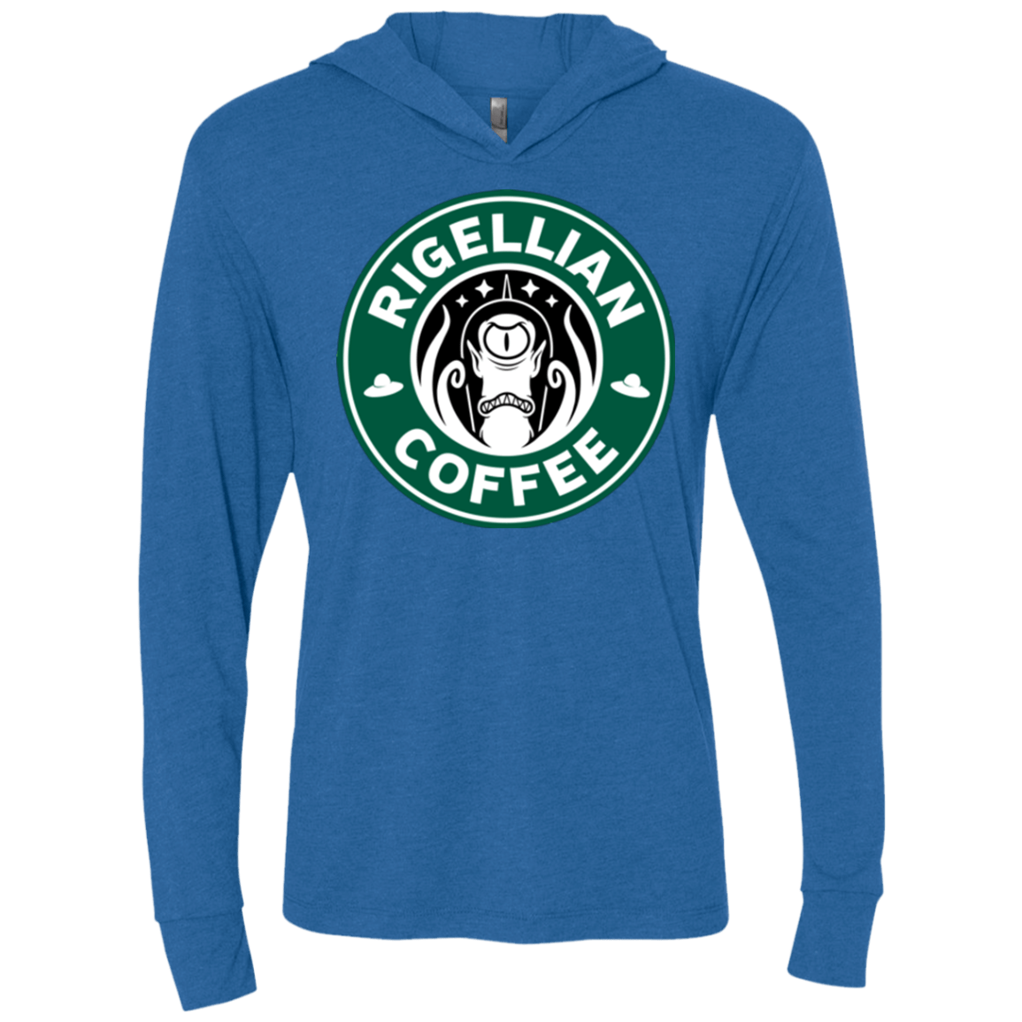 T-Shirts Vintage Royal / X-Small Rigellian Coffee Triblend Long Sleeve Hoodie Tee