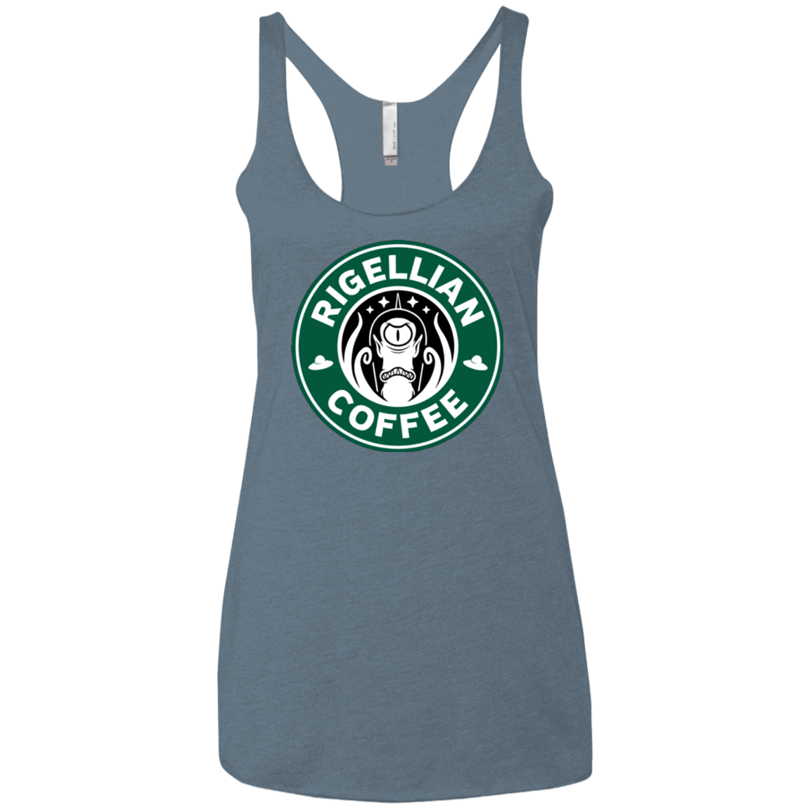 T-Shirts Indigo / X-Small Rigellian Coffee Women's Triblend Racerback Tank