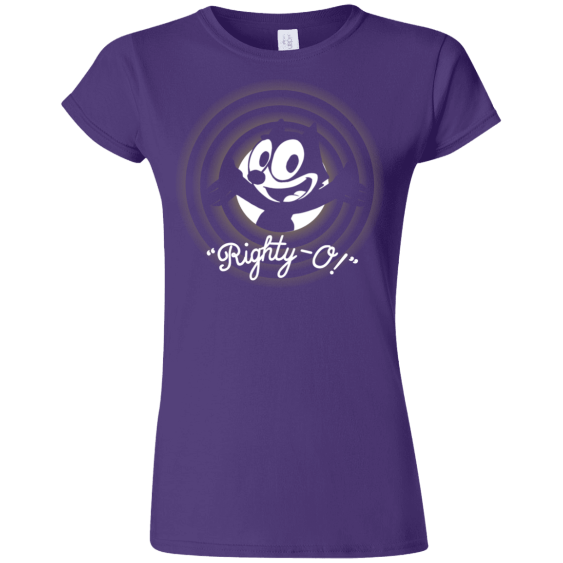 T-Shirts Purple / S Righty -O Junior Slimmer-Fit T-Shirt