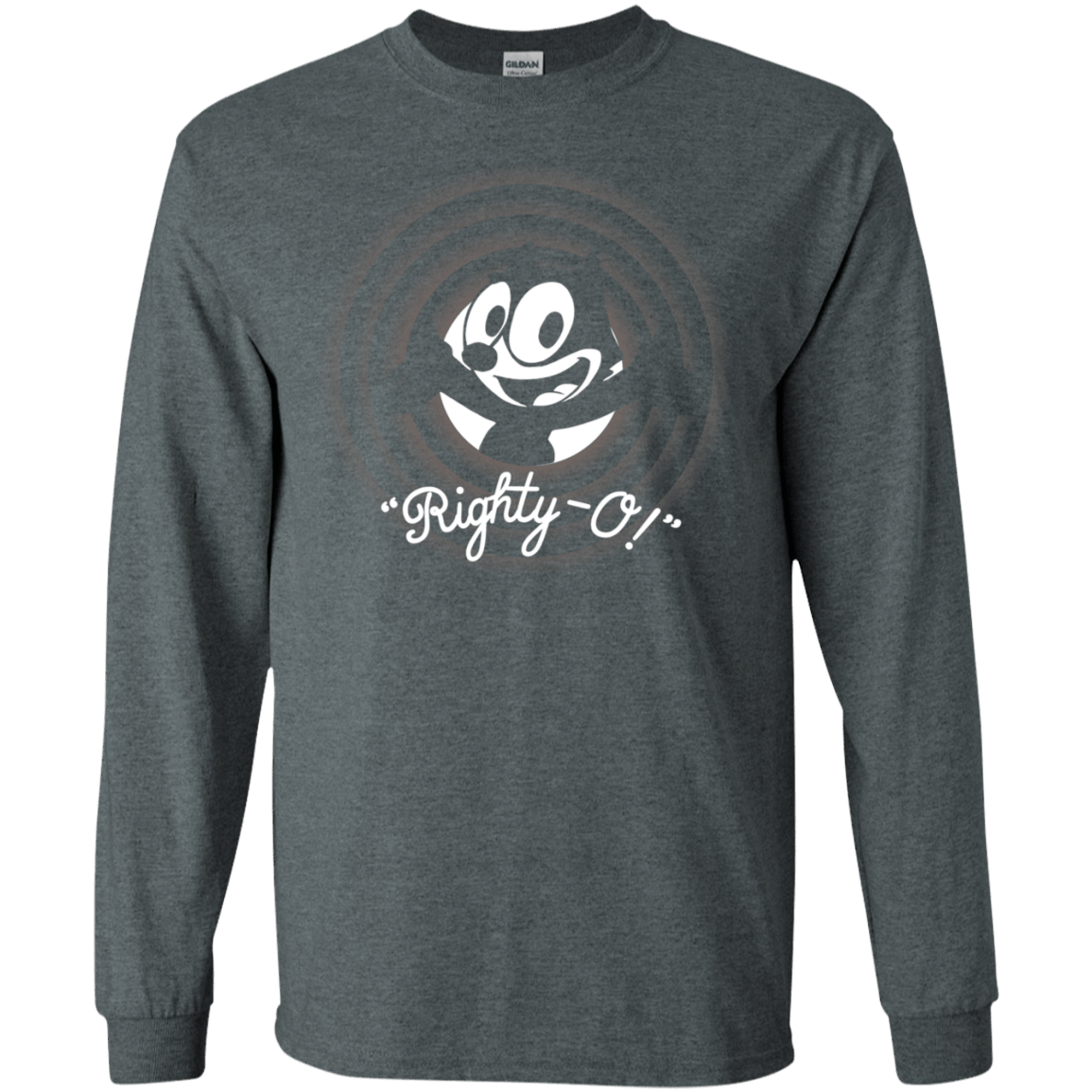 T-Shirts Dark Heather / S Righty -O Men's Long Sleeve T-Shirt