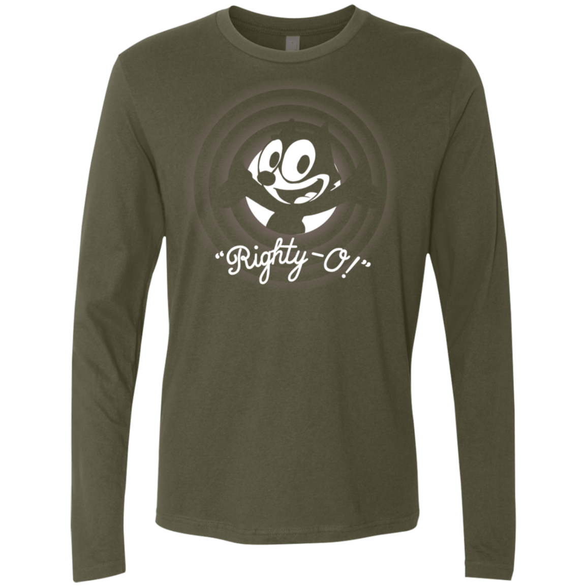 T-Shirts Military Green / S Righty -O Men's Premium Long Sleeve