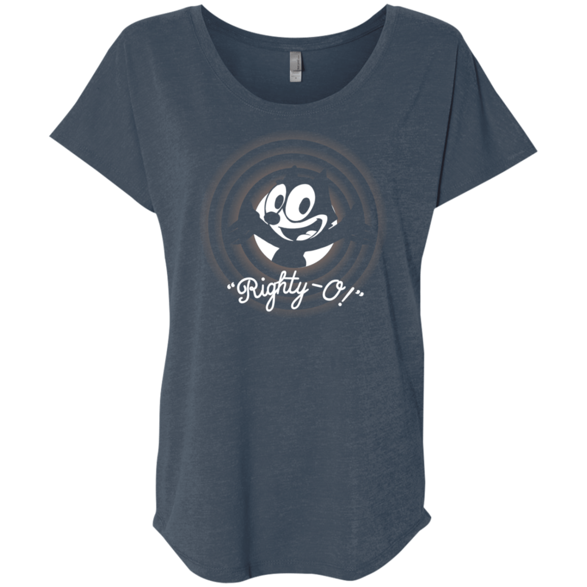 T-Shirts Indigo / X-Small Righty -O Triblend Dolman Sleeve