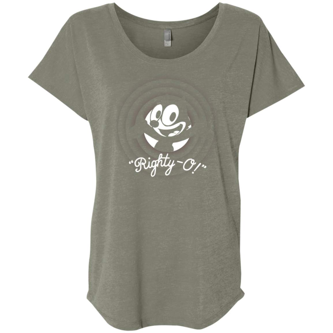 T-Shirts Venetian Grey / X-Small Righty -O Triblend Dolman Sleeve