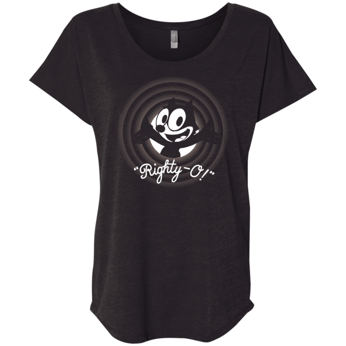 T-Shirts Vintage Black / X-Small Righty -O Triblend Dolman Sleeve