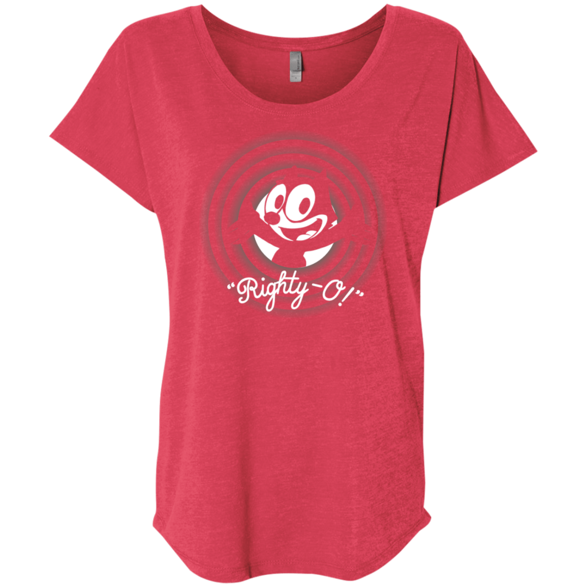 T-Shirts Vintage Red / X-Small Righty -O Triblend Dolman Sleeve