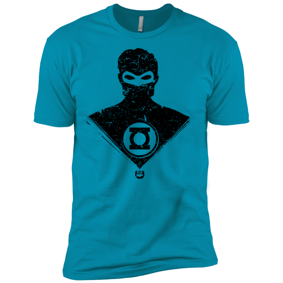 T-Shirts Turquoise / X-Small Ring Shadow Men's Premium T-Shirt
