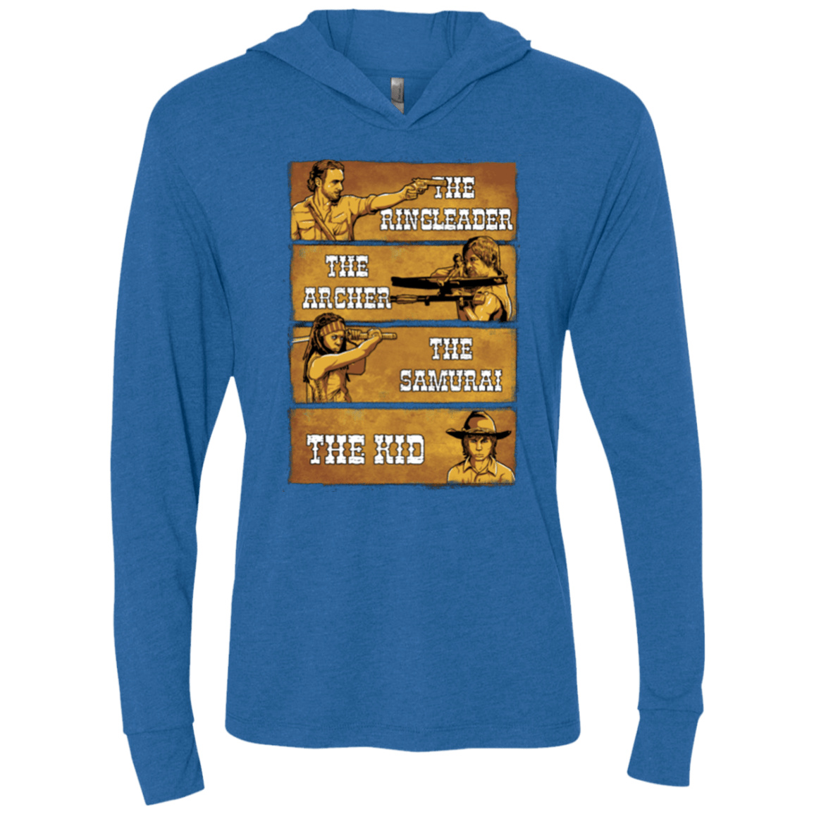 T-Shirts Vintage Royal / X-Small Ringleader Triblend Long Sleeve Hoodie Tee