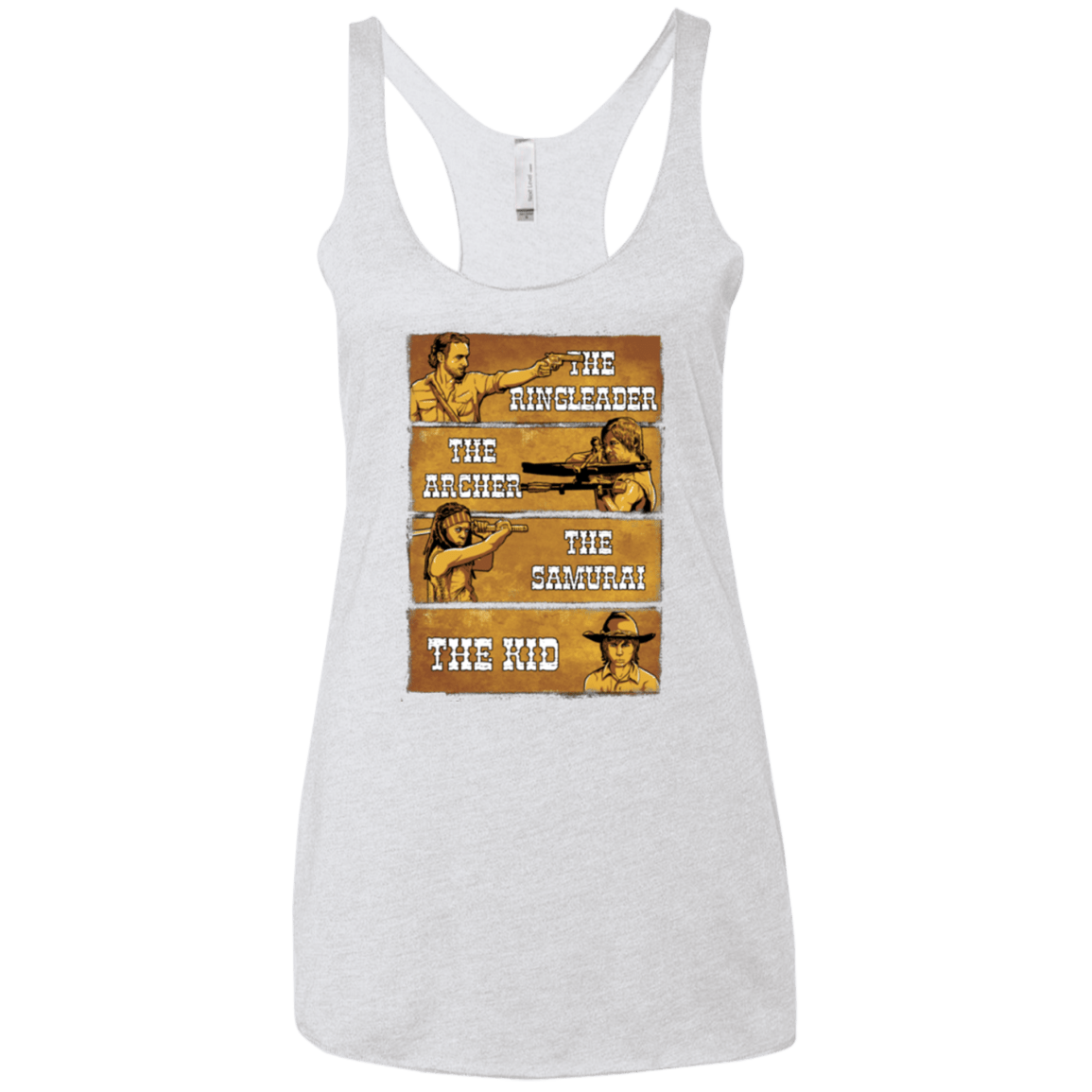 T-Shirts Heather White / X-Small Ringleader Women's Triblend Racerback Tank