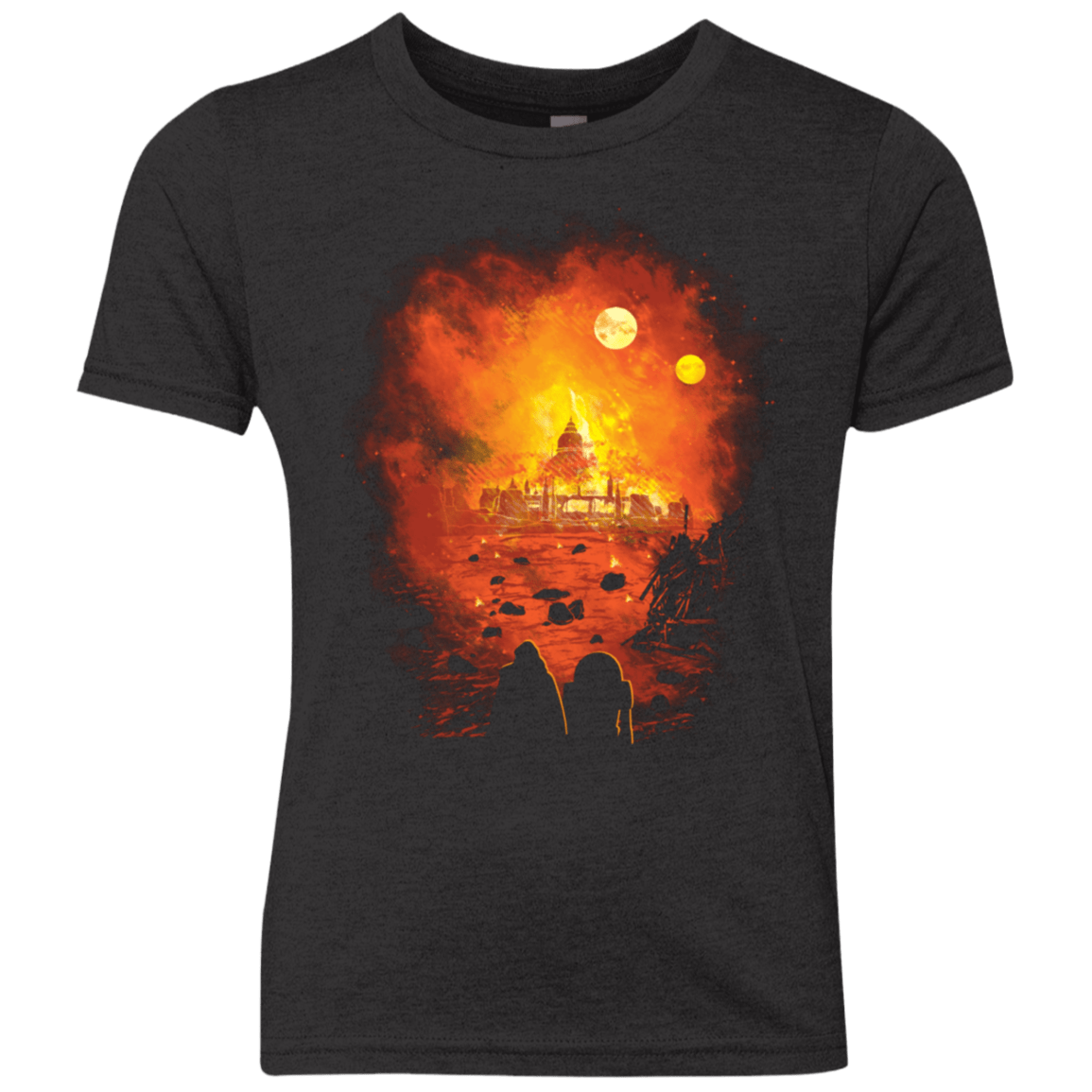 T-Shirts Vintage Black / YXS Rise From The Ashes Youth Triblend T-Shirt