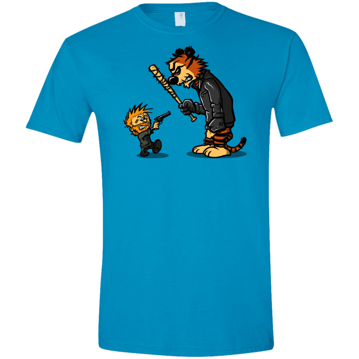 T-Shirts Sapphire / S RiseUp Men's Semi-Fitted Softstyle