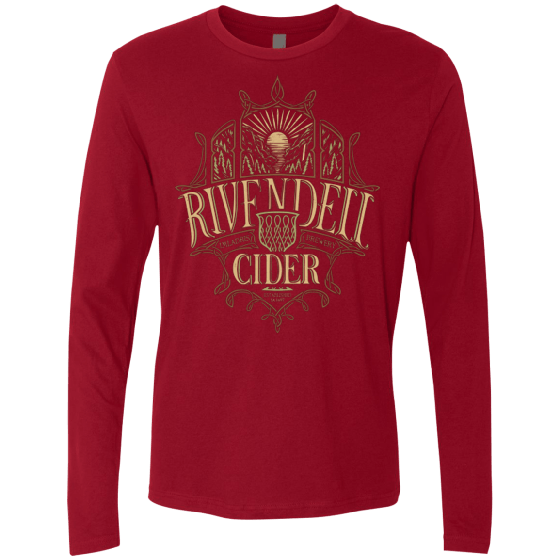 T-Shirts Cardinal / Small Rivendell Cider Men's Premium Long Sleeve